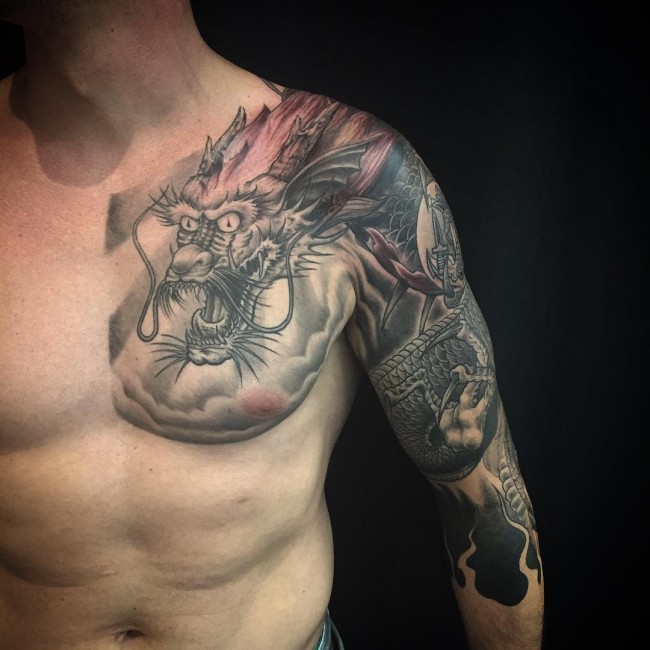 75+ Unique Dragon Tattoo Designs & Meanings Cool Mythology (2019)