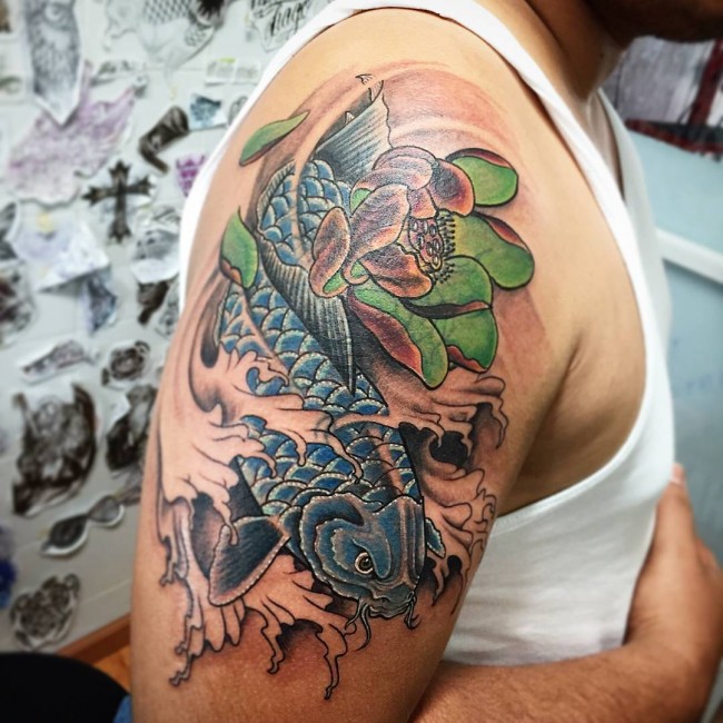 65+ Japanese Koi Fish Tattoo Designs & Meanings True Colors (2019)