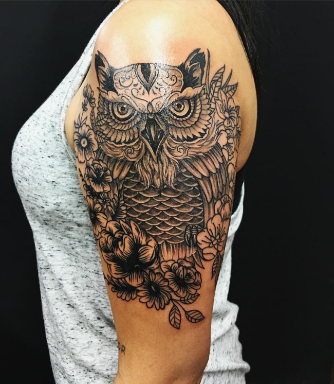 95+ Best Photos of Owl Tattoos — Signs of Wisdom (2018)