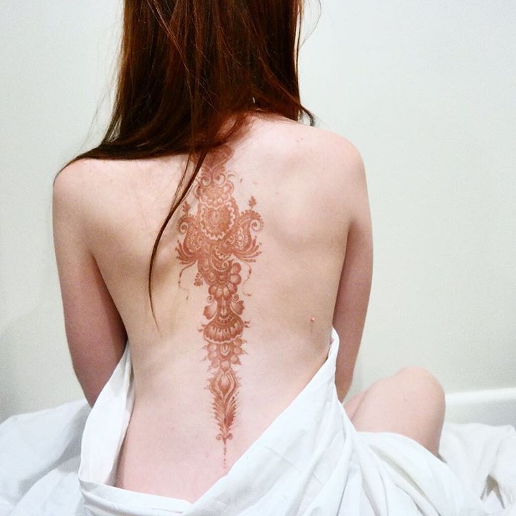 spine tattoo