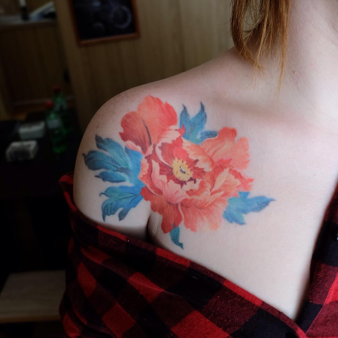 85+ Best Peony Tattoo Designs & Meanings Powerful & Artistic (2019)