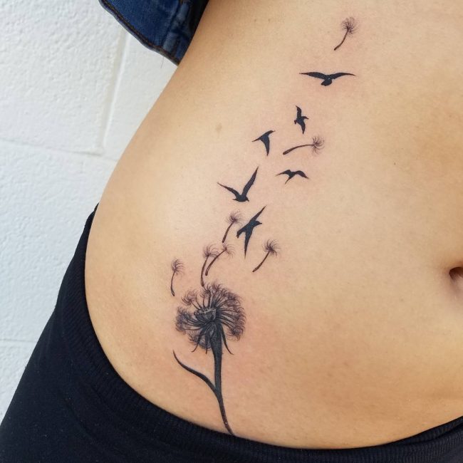 65+ Best Dandelion Tattoos Designs & Meanings Flowering Plant (2019)