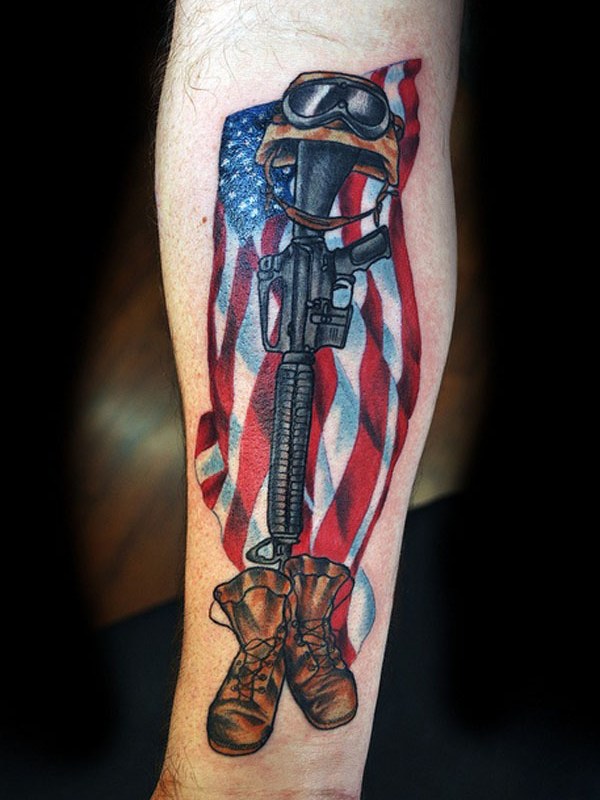 85+ Best Patriotic American Flag Tattoos — I Love USA (2019)