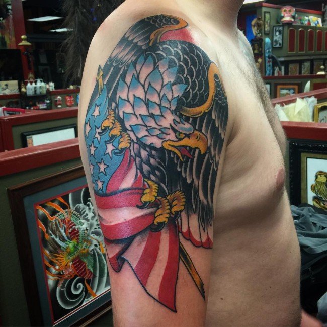 85 Best Patriotic American Flag Tattoos I Love Usa 2019