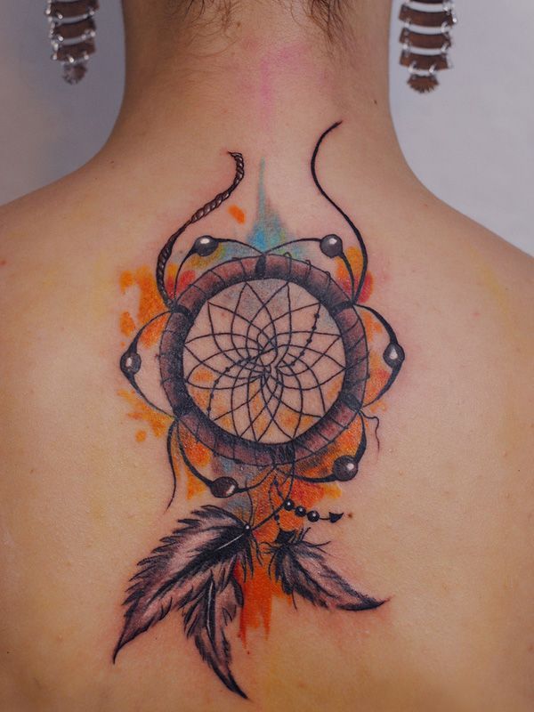 80+ Best Dreamcatcher Tattoo Designs & Meanings Dive Deeper (2019)