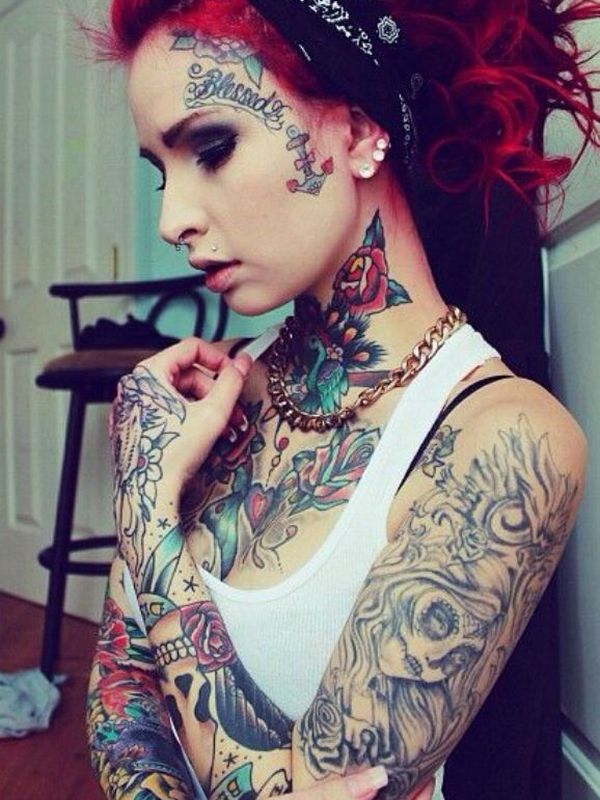 Facial Tattoo Images 71