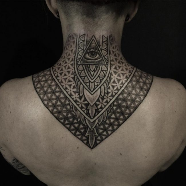 Small Neck Tattoos For Women