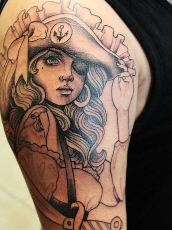 75+ Amazing Masterful Pirate Tattoos Designs & Meanings [2019]