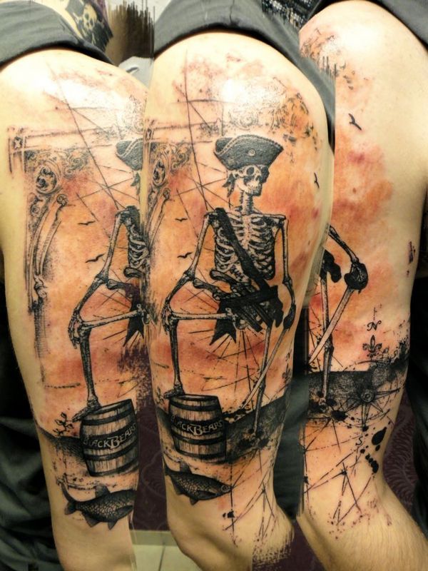 75 Amazing Masterful Pirate Tattoos Designs Meanings 2019