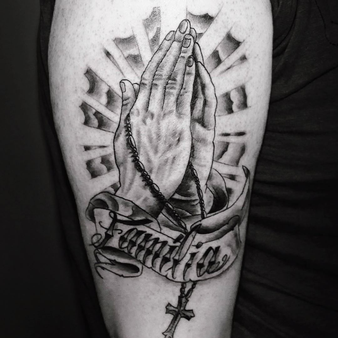 65  Images OF Praying Hands Tattoos  Way to God