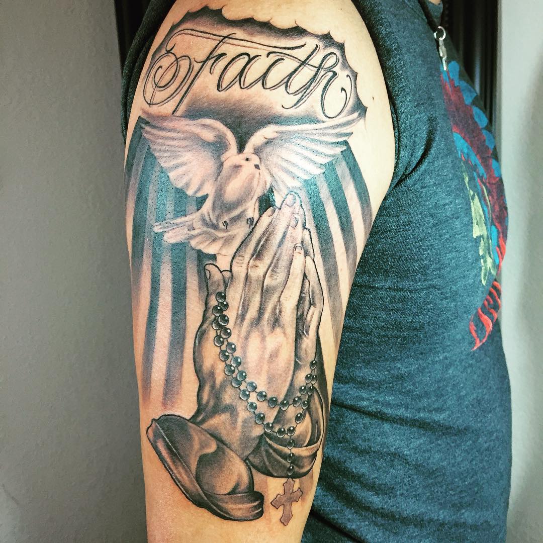 65 Images OF Praying Hands Tattoos Way To God