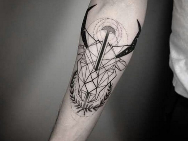 45 Astrological Taurus Tattoo Designs Strong-Willed Zodiac Sign