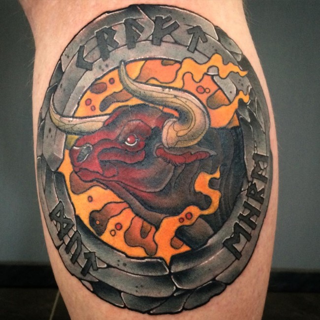 Taurus Sign Tattoo Designs