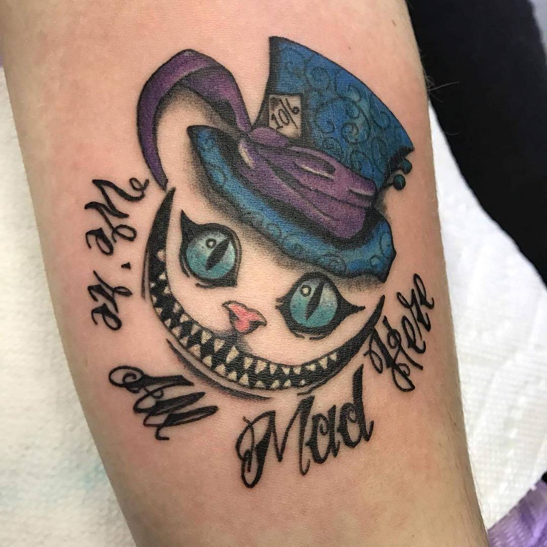 105+ Fairy Alice in Wonderland Tattoo Designs & Ideas 2019