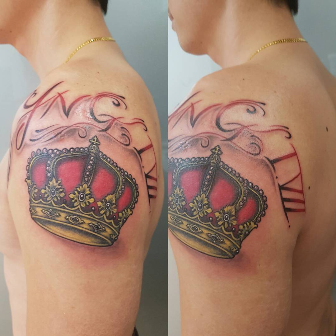 55 Best King And Queen Crown Tattoo Designs And Meanings 2019