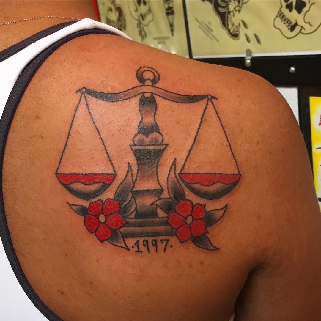 75 Extraordinary Libra Tattoo Designs & Meanings (2018)