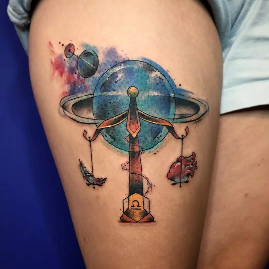 75 Extraordinary Libra Tattoo Designs & Meanings (2019)