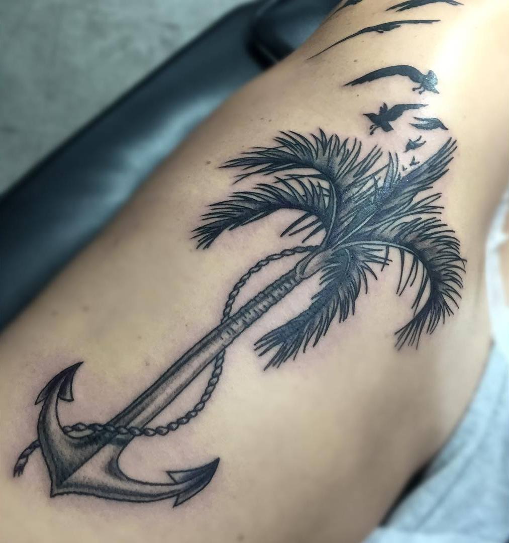 120+ Best Palm Tree Tattoo Designs and Meaning [Ideas of 2019]