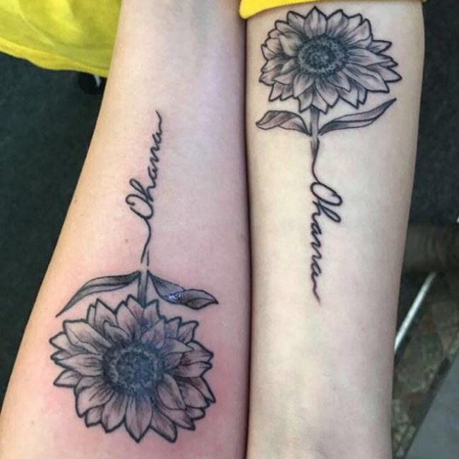 75 Superb Sister Tattoos - Matching Ideas, Colors, Symbols