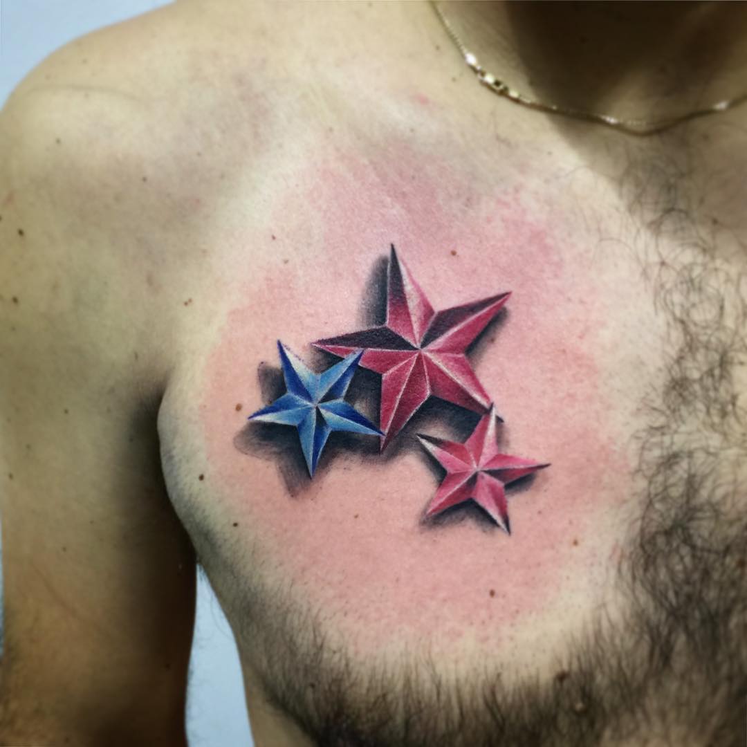 75+ Unique Star Tattoo Designs & Meanings - Feel The Space ...