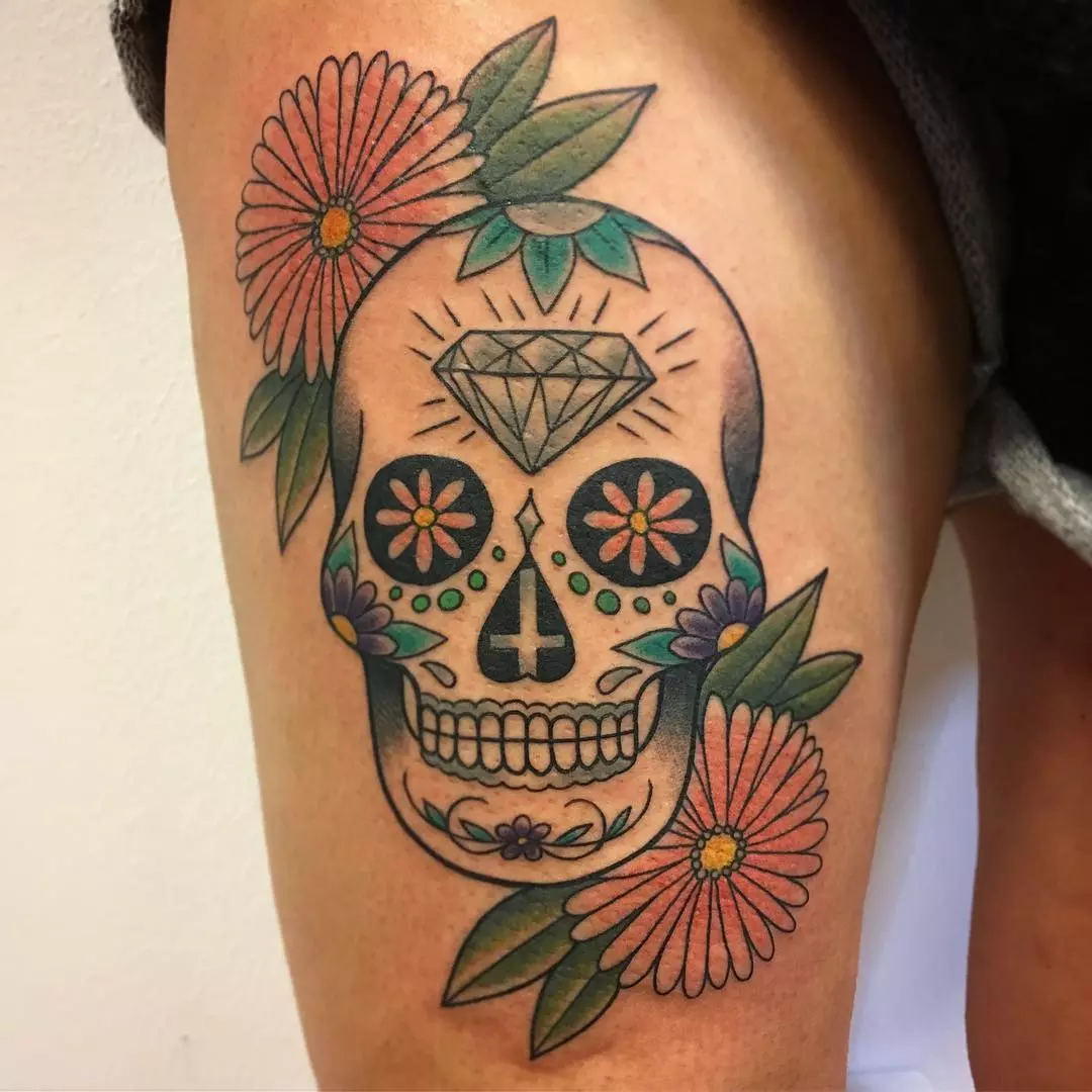 125-best-sugar-skull-tattoo-designs-meaning-2019