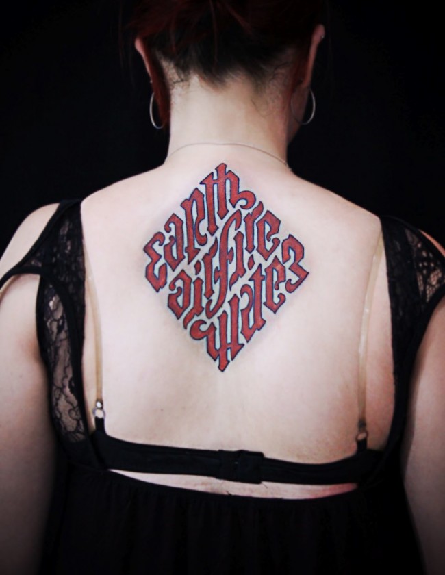 How can you design your own ambigram tattoo?