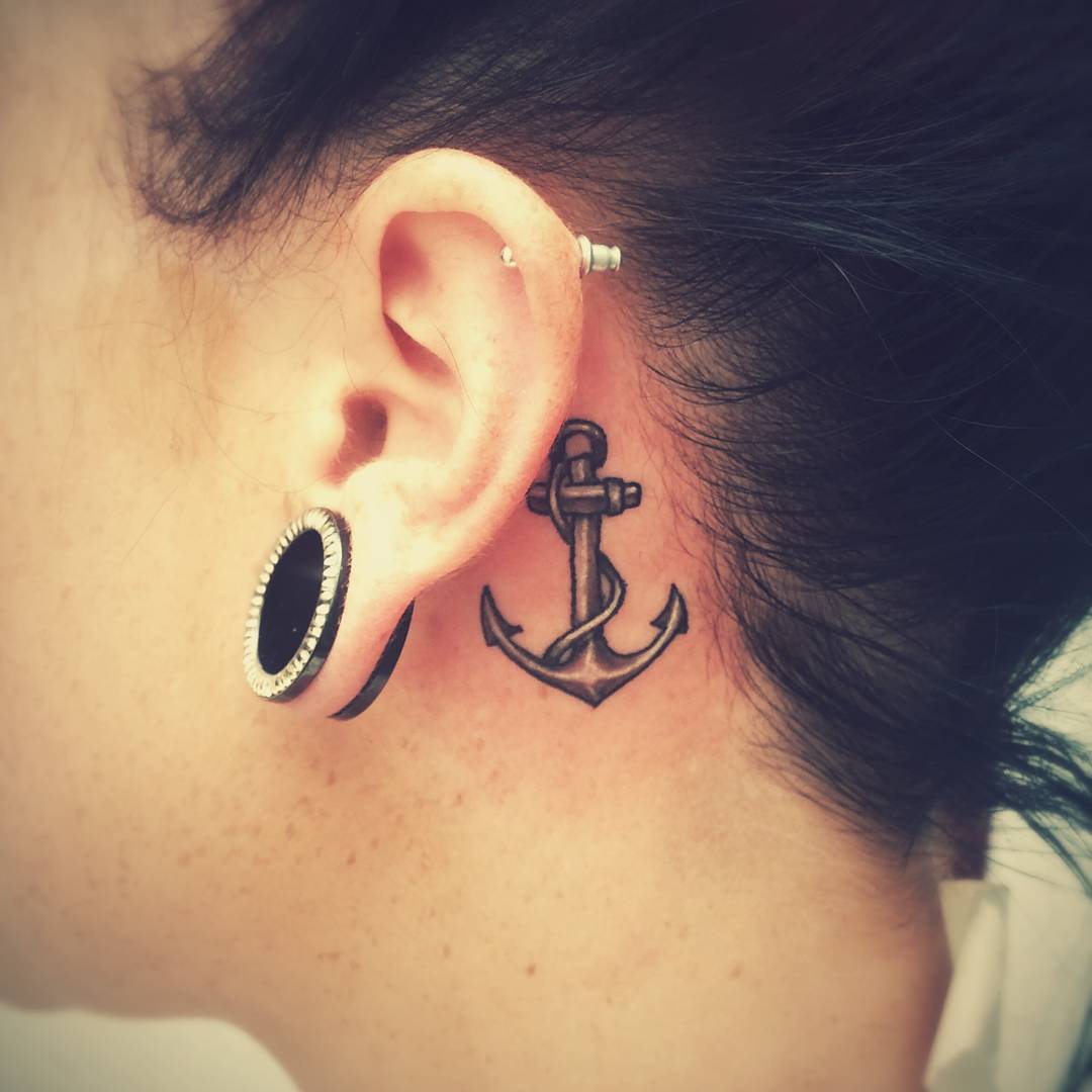 80 Best Behind the Ear Tattoo Designs & Meanings Nice & Gentle (2019)