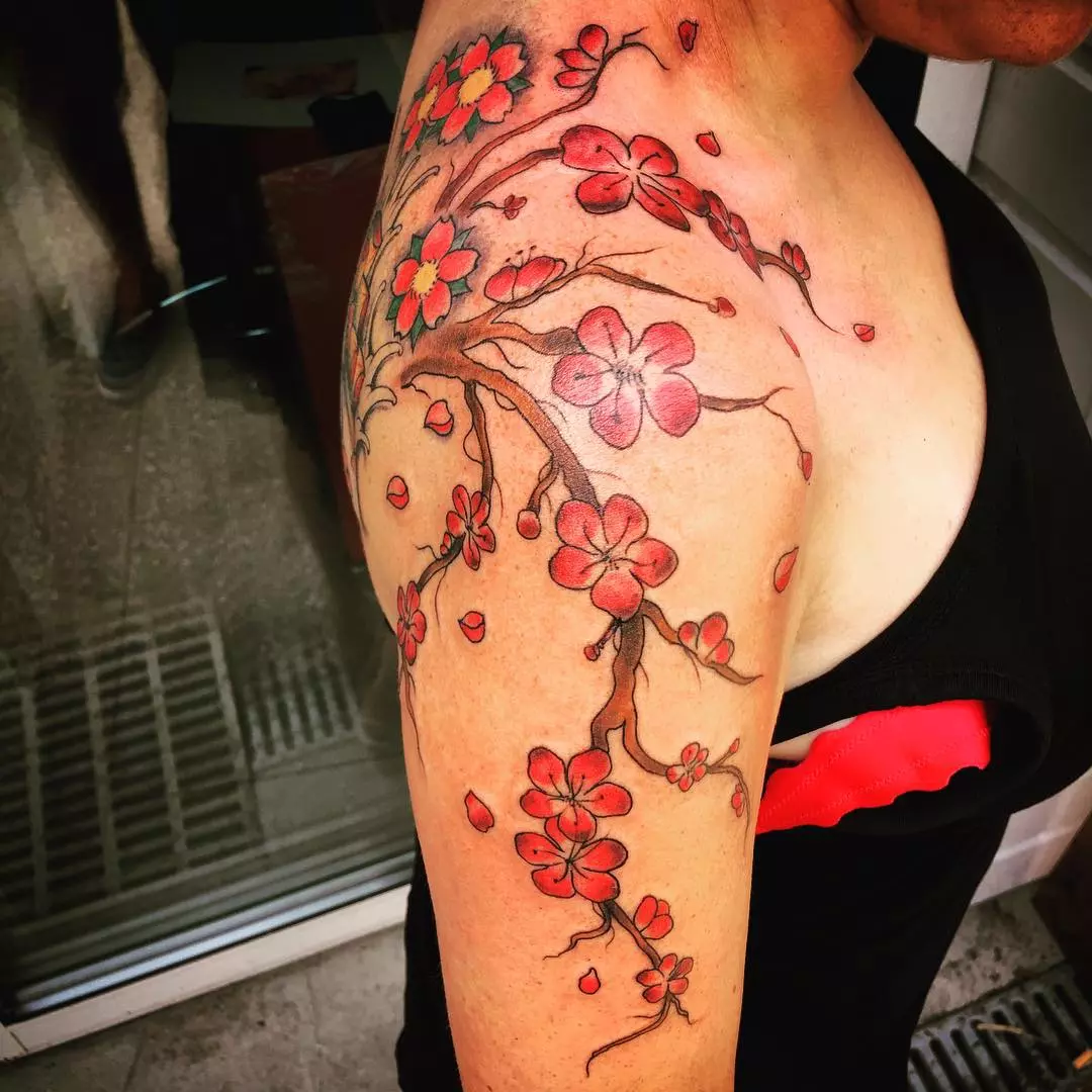 Cherry Tree Tattoo Designs