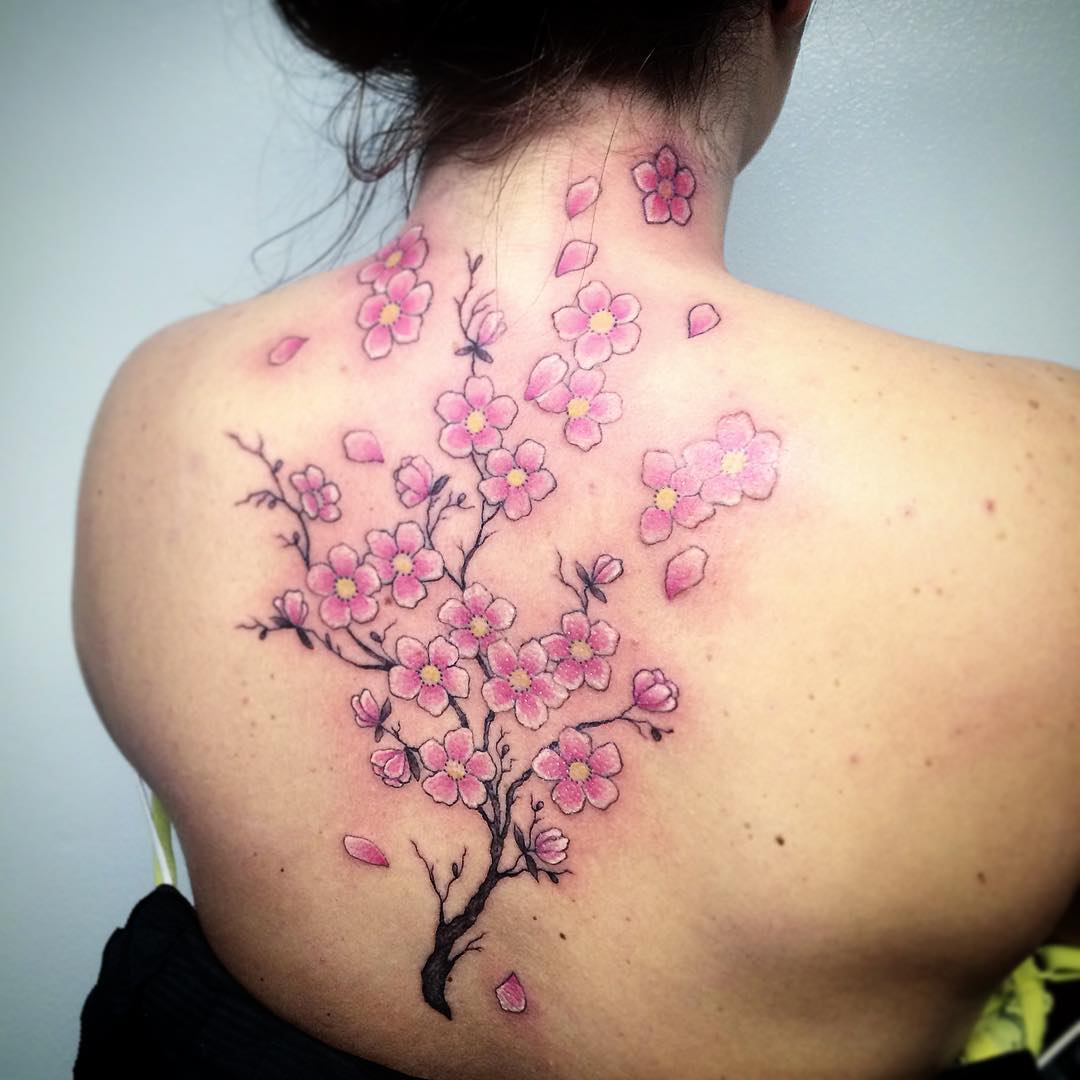 All 30+ Wallpapers japanese cherry blossom tree tattoo on back Superb