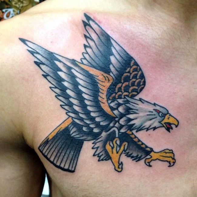 Types of the eagle tattoos
