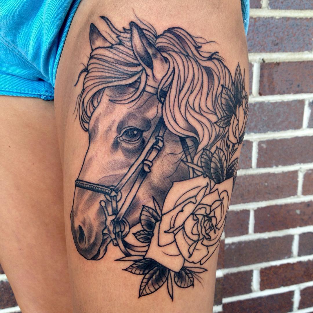 80+ Best Horse Tattoo Designs & Meanings Natural & Powerful (2019)