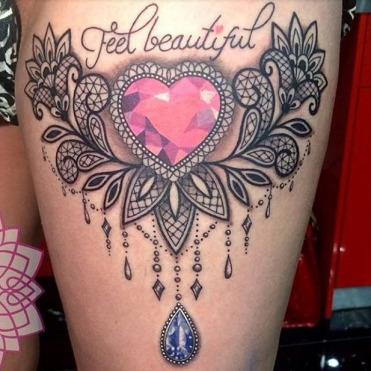 60 Best Lace Tattoo Designs & Meanings Sexy and Stunning (2019)