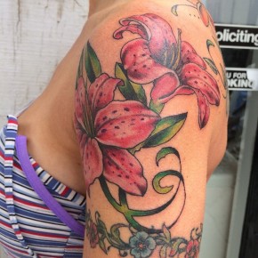 Lily Flower Tattoo Designs Meaning Tenderness Luck