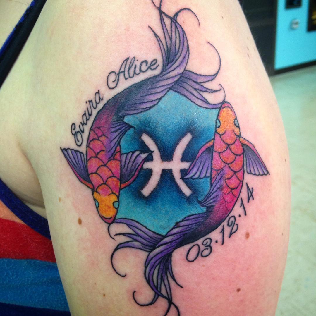 Gorgeous Pisces Tattoo Designs And Ideas Try One In