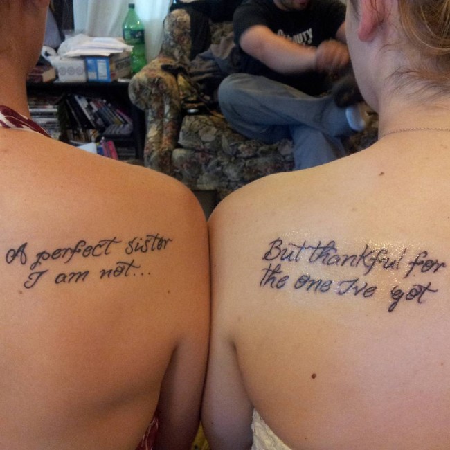 95 Superb Sister Tattoos Matching Ideas Colors Symbols