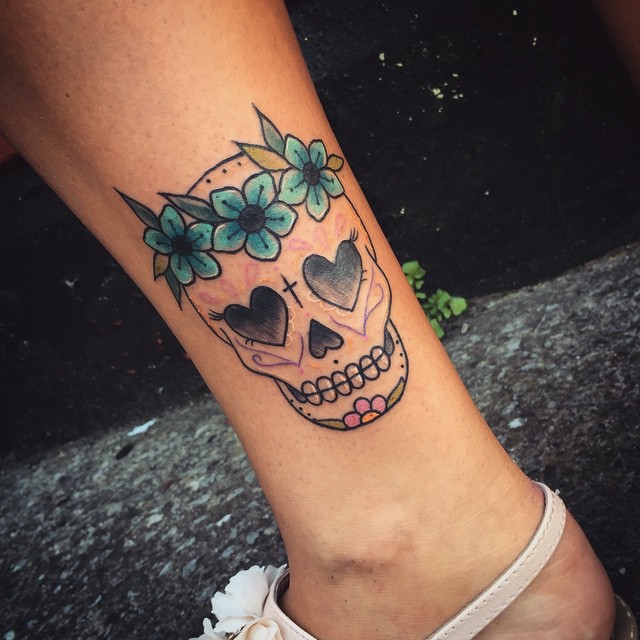 125+ Best Sugar Skull Tattoo Designs & Meaning (2019)