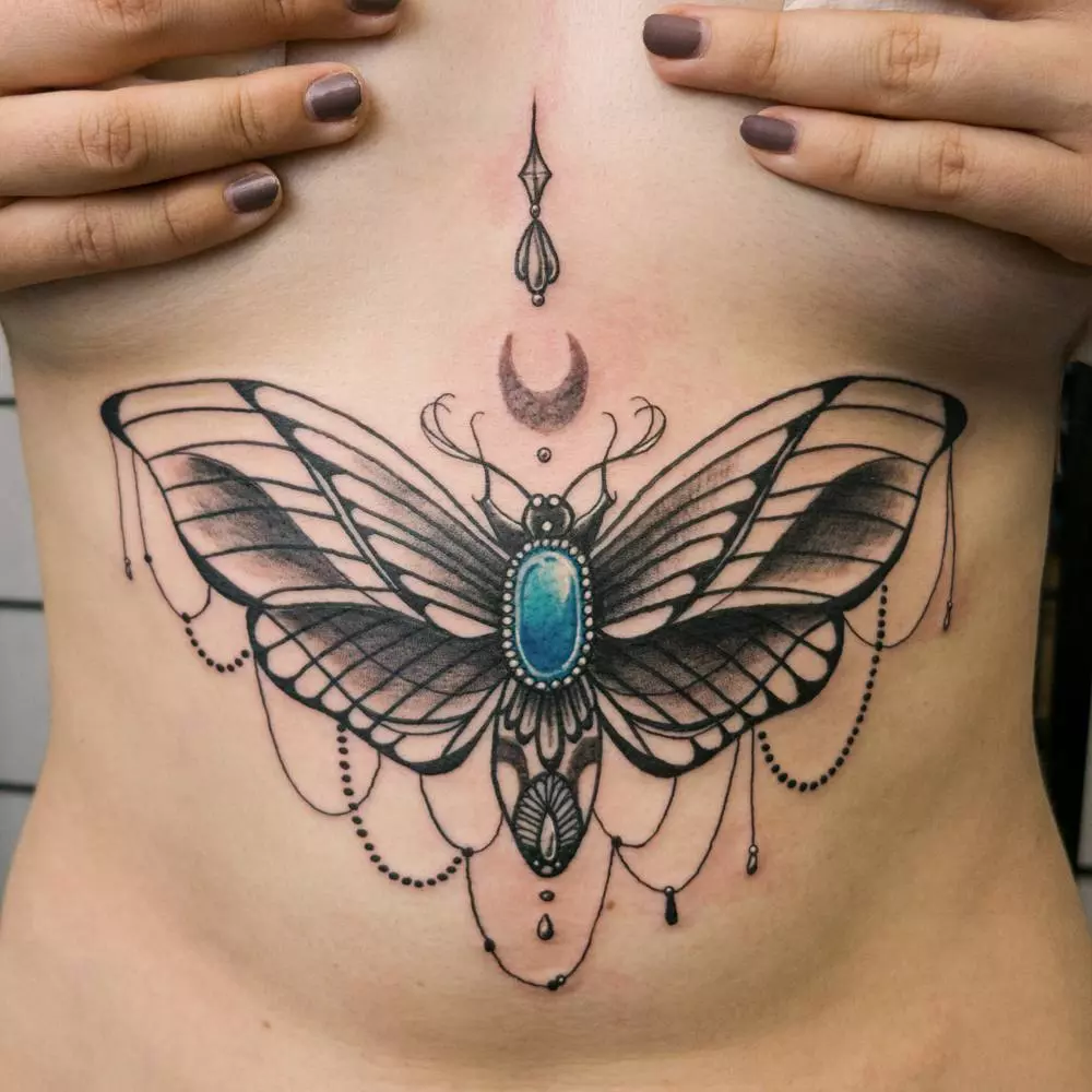 Best Underboob Tattoo Designs Meanings Sexy Elegant