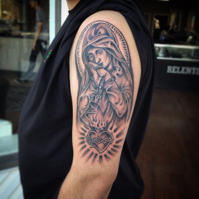 75+ Best Spiritual Virgin Mary Tattoo Designs & Meanings (2019)