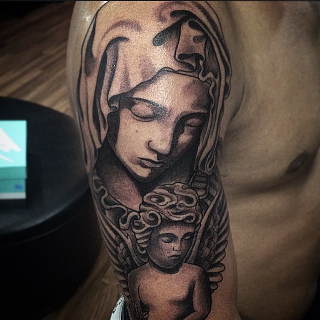 75+ Best Spiritual Virgin Mary Tattoo Designs & Meanings (2019)