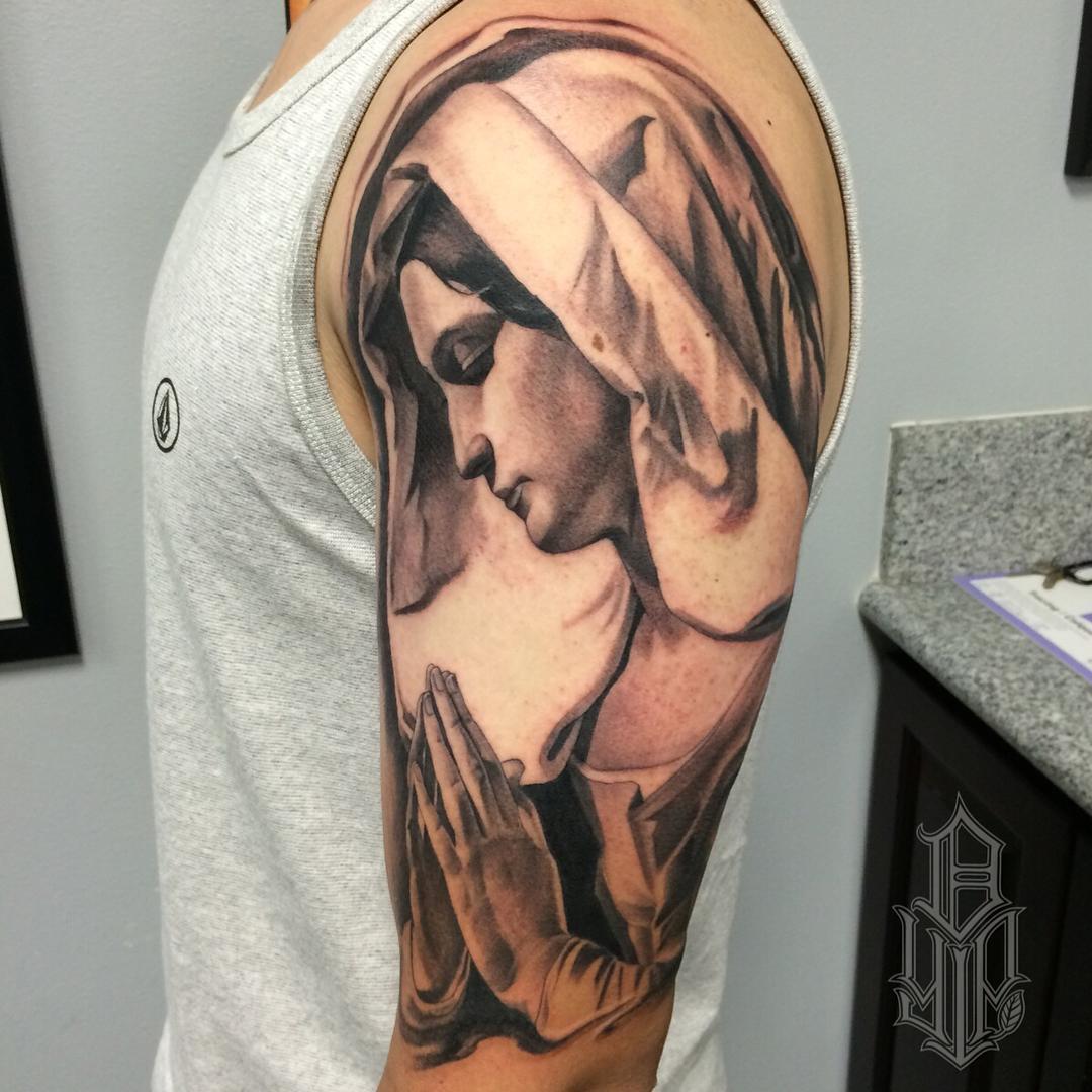 75+ Best Spiritual Virgin Mary Tattoo Designs & Meanings (2019)