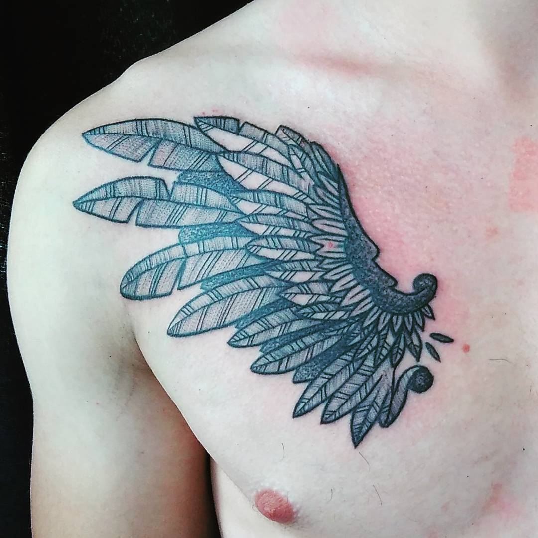 65+ Best Angel Wings Tattoos Designs & Meanings Top Ideas (2019)