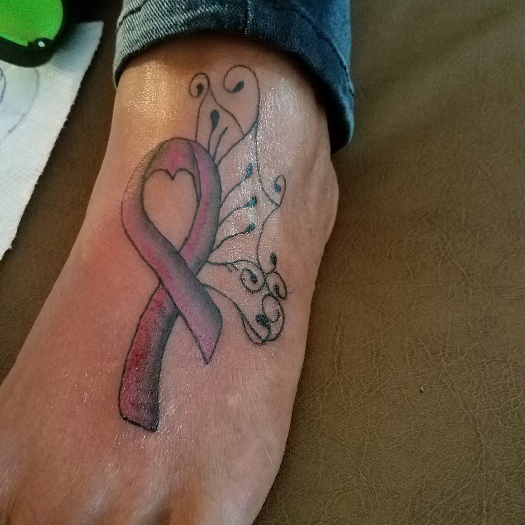65 Best Cancer Ribbon Tattoo Designs Meanings 2019 
