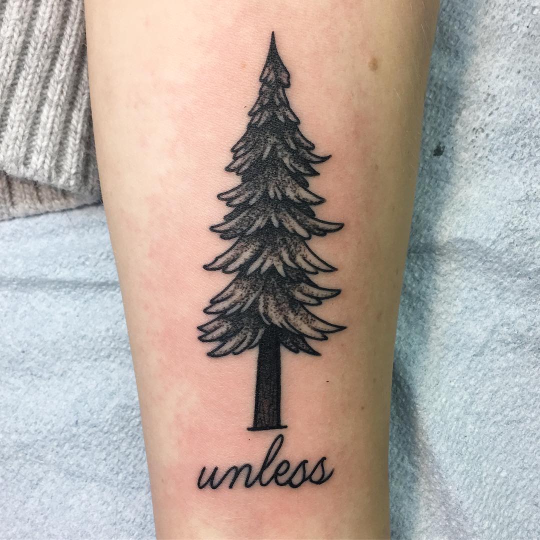 75 Simple And Easy Pine Tree Tattoo Designs And Meanings 2019