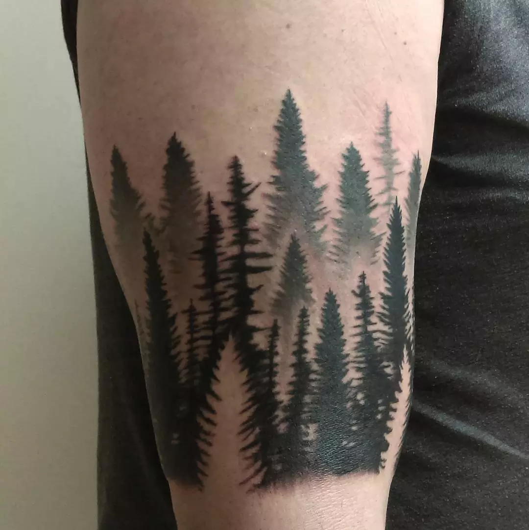 75+ Simple and Easy Pine Tree Tattoo Designs & Meanings (2019)