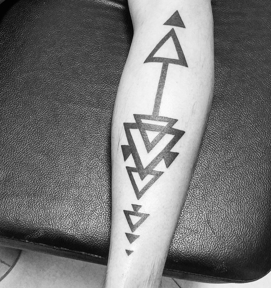 65 Best Triangle Tattoo Designs Meanings Sacred Geometry 2019 