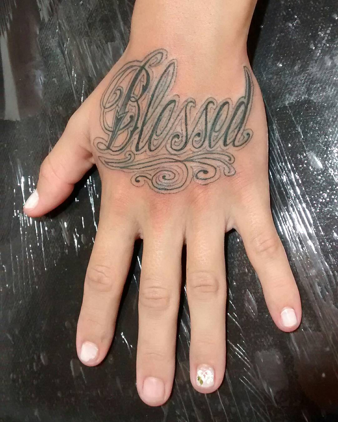 Blessed Tattoos On Hand Girl Best Tattoo Ideas