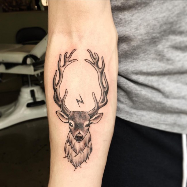 120+ Best Deer Tattoo Meaning and Designs Wild Nature (2019)