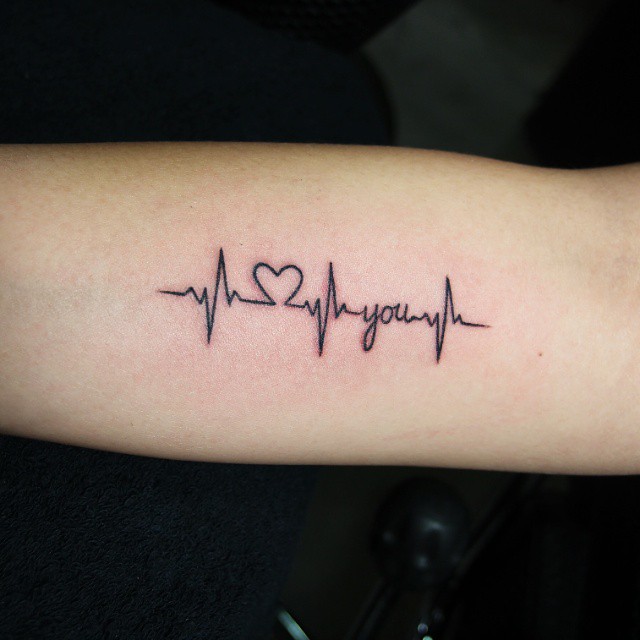 30 Heartbeat Tattoo Designs & Meanings - Feel Your Own Rhythm