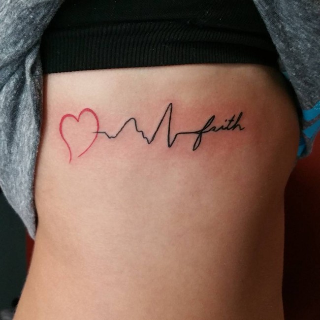 30 Heartbeat Tattoo Designs & Meanings Feel Your Own Rhythm