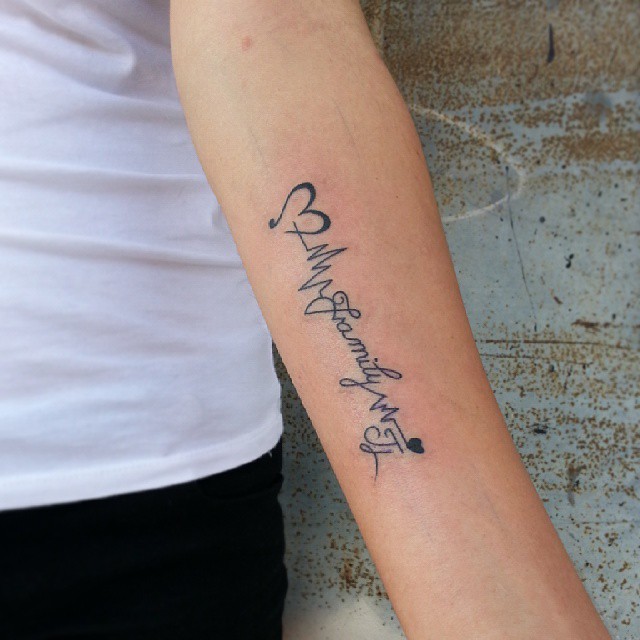 Heart Rate Tattoo With Words | www.pixshark.com - Images ...